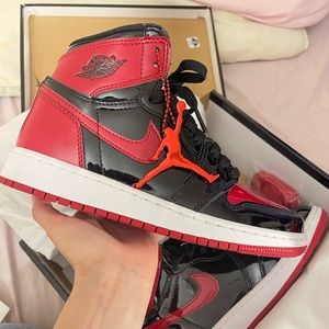 Jordan 1 patent bred 1s GS size 5Y/6.5W